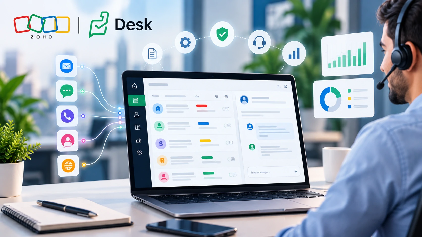 إدارة خدمة العملاء باستخدام Zoho Desk