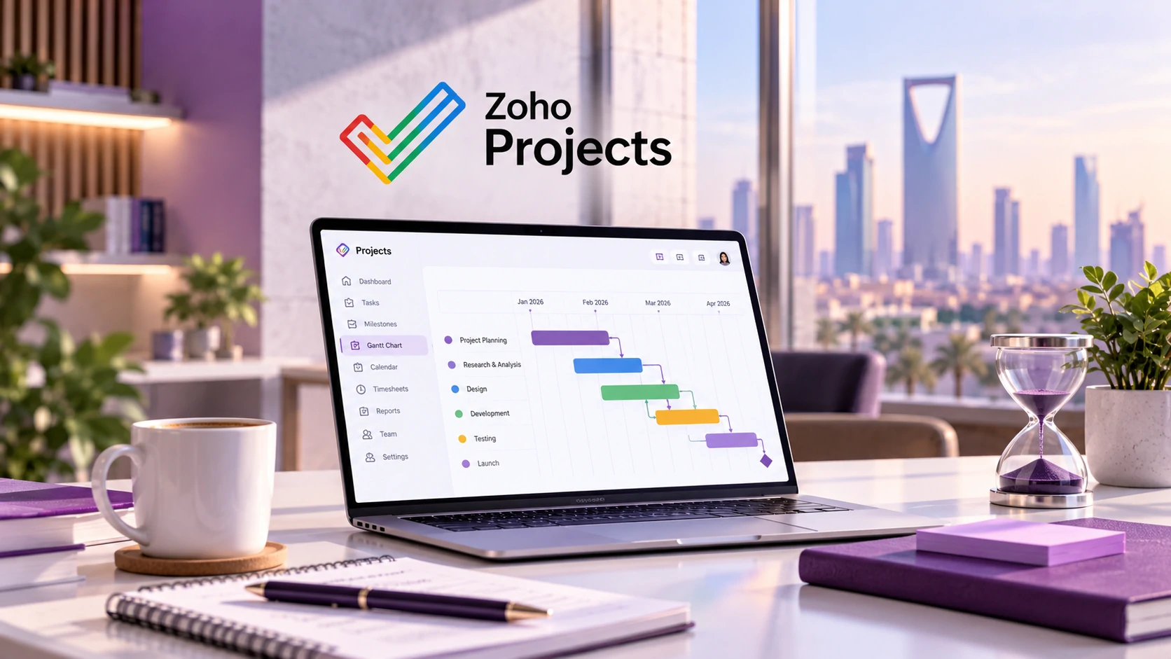 إدارة المشاريع باستخدام Zoho Projects