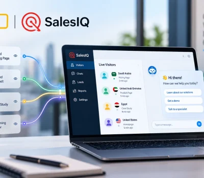 تحويل زوار الموقع إلى عملاء محتملين باستخدام Zoho SalesIQ